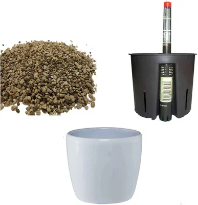 Produktbild von Set4 Blumentopf Venus weiß 11/09 Ø 14cm H 10cm+KT+WA+LZ