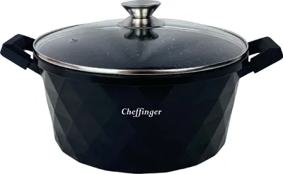 Produktbild von Kochtopf 6 L Suppentopf Antihaft Induktion Schmortopf 28 cm Aluguss Bratentopf