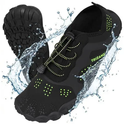 Produktbild von Schwarze Wasserschuhe, Größe 45, 5 mm rutschfeste Sohle