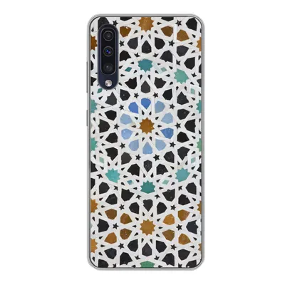 Produktbild von MuchoWow® Handyhülle Schutzhülle Hülle für Samsung Galaxy A50 Ein marokkanisches Mosaikdetail Silikon Softcase Handy Hülle - Mobiltelefonhülle