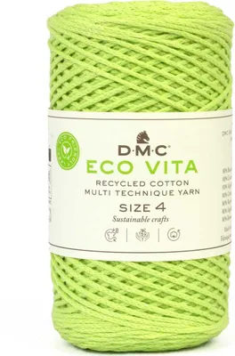 Produktbild von DMC Eco Vita-4 – ein dickes Baumwollgarn aus recycelten Materialien, bestehend aus 80 % Baumwolle und 20 % Polyester. (Farbe 138)