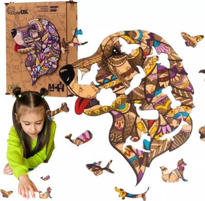 Obrázok produktu pre Holzpuzzle ECO Faithful Sirko A4 PuzA4-01742