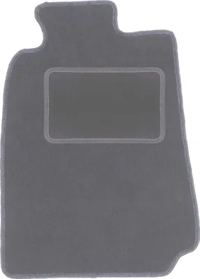 Produktbild von Fahrerfußmatte Velours graphit passend für Mercedes CLK W208 (1997-2003, Coupe) – mit Befestigungen – passgenau