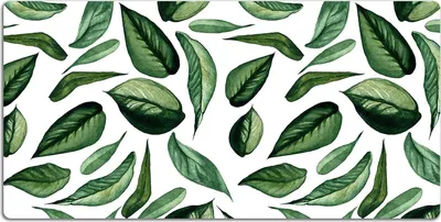 Produktbild von Schreibtischmatte Tischunterlage 120x60 cm Mauspad - Grüne Blätter
