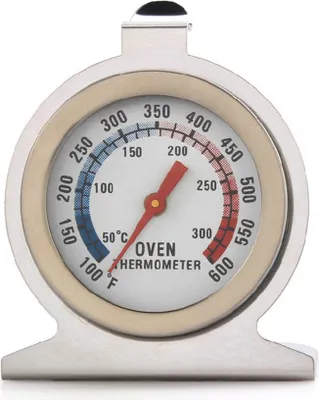 Produktbild von Backofenthermometer bis 300°c Edelstahl-Ofenthermometer Küchenthermometer Grill-Thermometer mit Haken Instant Read für Küche