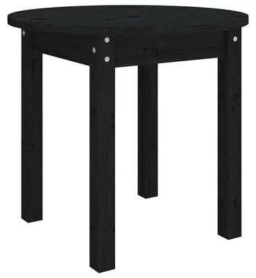 Produktbild von vidaXL Couchtisch Schwarz Ø 45x40 cm Massivholz Kiefer