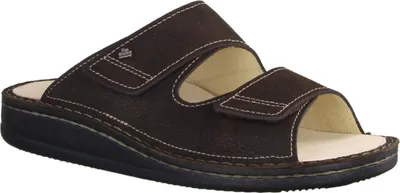 Produktbild von Finn Comfort Riad Herren Pantolette, Leder, Espresso, bequem, Wechselfußbett - Marken Finn Comfort, Braun, leder (nubukrona)