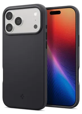 Obrázok produktu pre Spigen Silicone Fit (MagFit), Ochranný obal, Apple, iPhone 17 Pro, 16 cm (6.3"), Čierna