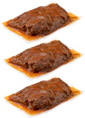 Produktbild von LANDPERLE SOUS-VIDE RINDFLEISCH für Gulasch-Suppe-Eintopf 3x ca. 1KG Goulasch-De-Boeuf-Sous-Vide - Pörkölt Würzfleisch Fleischtopf - feines Rindfleisch sous vide vorgegart im eigenen Saft - ohne künstliche Zusatzstoffe & Konservierungsst