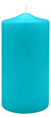 Produktbild von Spitzkopf Stumpen Kerzen Ocean Blau 20 x Ø 10 cm, 6 Stück