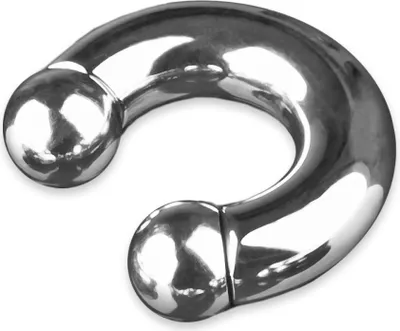 Produktbild von viva-adorno 6 x 12 x 10mm Hufeisen Piercing Intimpiercing Nasenring CBB Horseshoe Chirurgenstahl 316L XXL Stärke 3 bis 10mm Z426