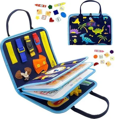 Obrázek produktu pro Modrá montessori hrací deska pro děti od 1 roku