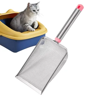 Productafbeelding van Ergonomische Kattenstrooiselschep van Roestvrij Staal