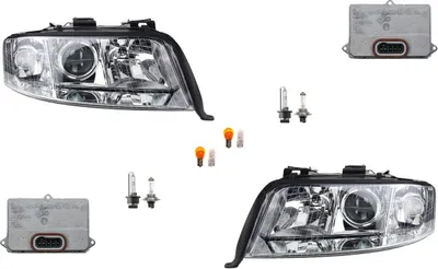 Produktbild von Scheinwerfer passend für Audi A6 4B 99-01 Leuchtmittel Satz LR Steuergerät 4E0907476 63126907488 63120150614 2M5Z13C170AA 2M5112K072AA A0 Johns