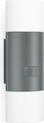 Obrázok produktu pre STEINEL L 910, Vonkajšie nástenné osvetlenie, Antracit, Biela, Hliník, Plast, IP44, Vchod, II