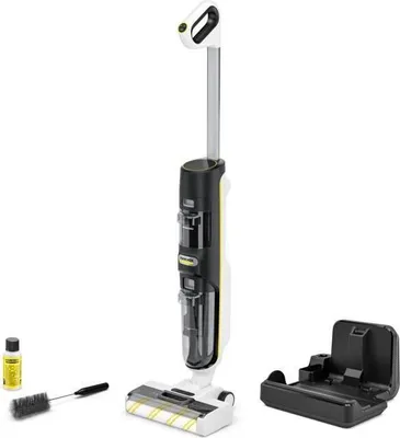 Produktbild von Akku-Wischsauger Kärcher FCV 4 Dry, kabellos, für Hartböden, 200 m², mit Reinigungs- und Trocknungsfunktion, inklusive Reinigungsstation