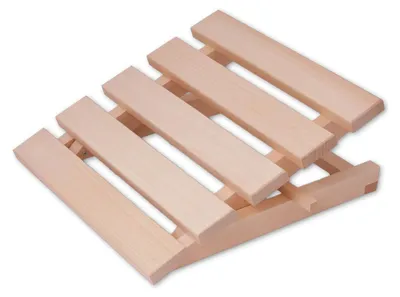 Produktbild von Sauna Kopfstütze höhenverstellbar Nackenstütze Lindenholz 37 cm