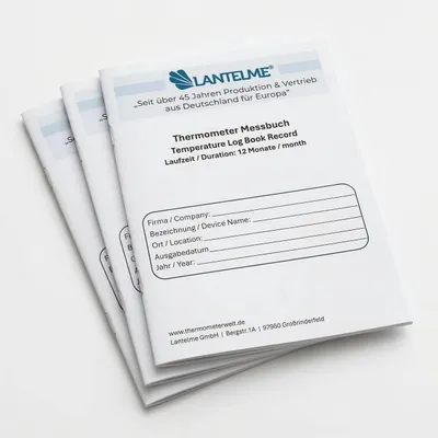 Produktbild von 3 Stück Temperatur Logbuch DIN A5 für Kühlschrank Thermometer Dokumentationen Temperatur von Kühltheken Protokollhefte Set Messbuch Dokumentationsheft