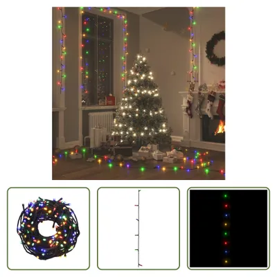 Produktbild von The Living Store LED-Lichterkette mit 2000 LEDs Mehrfarbig 200 m PVC
