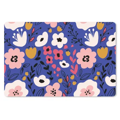 Obrázok produktu pre Podložka pod myš - Kvety - listy - vzory - 27x18cm - Rohožka pod myš