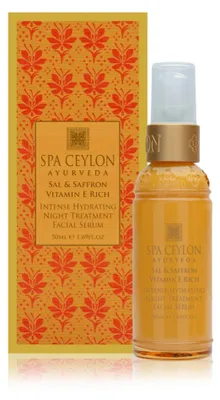Obrázok produktu pre Intenzívne hydratačné nočné pleťové šafranové sérum - na suchú pleť a jej regeneráciu - s vitamínom E - SAL & SAFFRON