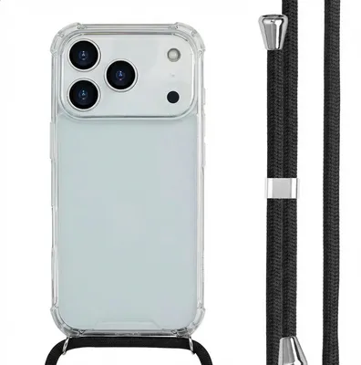 Productafbeelding van imoshion Transparante Backcover met koord voor de Apple iPhone 17 Pro - Zwart