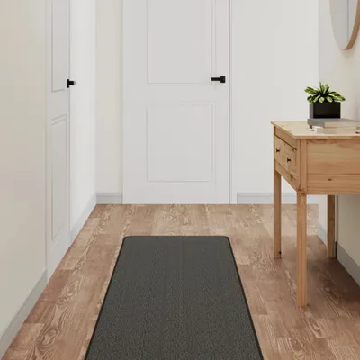 Produktbild von vidaXL Teppichläufer Sisal Optik Anthrazit 50x300 cm - Teppichläufer - Teppich - Bodenteppich - Läufer