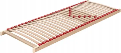 Produktbild von Bettgestell LUX, Birkenholz 70x200 cm, 28 Elastikleisten, Härtegradeinstellung, Maximale Belastung 200 kg