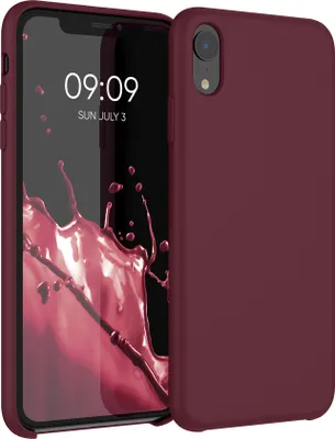 Produktbild von kwmobile Hülle kompatibel mit Apple iPhone XR Hülle - Silikon Handy Case - Handyhülle weiche Oberfläche - kabelloses Laden - Tawny Red