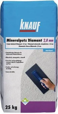 Produktbild von Knauf Mineralputz Diamant-Reibeputz 2,8 mm 25 Kg