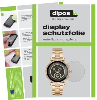 Produktbild von 2x Schutzfolie für Michael Kors Sofie 2.0 Smartwatch matt Displayschutzfolie