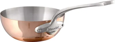 Immagine prodotto di Mauviel 6112.2 M'Héritage 150S Sauteuse 20 cm, forma curva, acciaio inox fuso