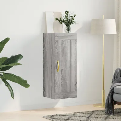 Produktbild von vidaXL Wandschrank Grau Sonoma 34,5x34x90 cm Holzwerkstoff