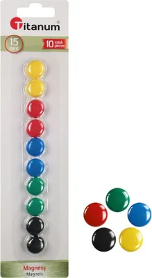Produktbild von Runde Magnete 1,5 cm 10 Stück Titanum