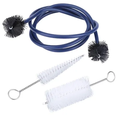 Productafbeelding van Tiiyee Trompetreinigingsset, 3 borstels voor ventielen en buizen, blauw