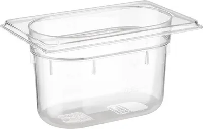 Produktbild von APS 82051 GN 1/9 Behälter, Polycarbonat, 17,6 x 10,8 cm, Tiefe 100 mm, 1 Liter