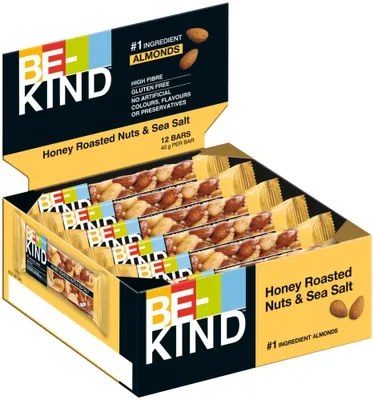 Produktbild von BE-KIND Honey Roasted Nuts & SeaSalt 6x12x40g