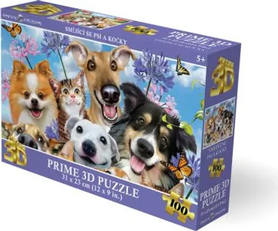 Obrázok produktu pre Puzzle 3D - Smejúce sa psy a mačky