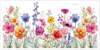 Produktbild von Klebeblätter - Wanddekoration - Wandstickers - statische Wandstickers - für Schlafzimmer, Wohnzimmer, Büro, Wohnaccessoires - 30*60cm - Farbe - farbenfrohe Blumen