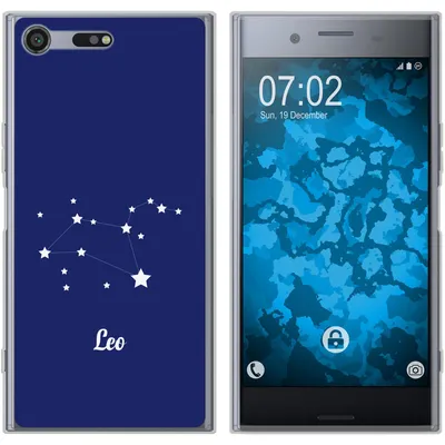 Produktbild von PhoneNatic Case kompatibel mit Sony Xperia XZ Premium Silikon-Hülle SternzeichenLeo M4