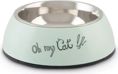 Image de Gamelle pour chat Beeztees Oh My Cat couleur menthe