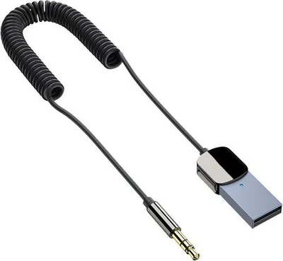 Zdjęcie produktu dla Adapter Bluetooth z gniazdem AUX 3,5 mm i bezprzewodowym adapterem audio USB, wbudowanym mikrofonem, obsługą Plug-and-Play, Bluetooth 5.0.