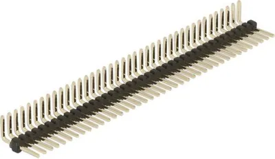 Zdjęcie produktu dla DeLOCK Złącze szpilkowe pin header 40 pin, odstęp 1,27 mm, 1-rząd, kątowe, 5 szt., Końcówka z pinami, Czarny, Metaliczny, Metal, Plastik, 230 °C, Pleciony, 500 V