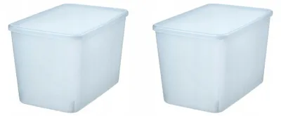 Produktbild von IKEA RYKTA Aufbewahrungsbox mit Deckel transparent szaroniebieski
