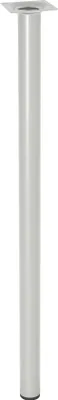 Produktbild von WAGNER Möbelbein/Verstellfuß TELESCOPE - Ø 30 x 600-900 mm, Anschraubplatte 60 x 60 mm, ausziehbar, Stahl hellgrau - 12183701