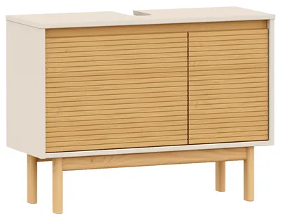Produktbild von home24 Massiver Waschbeckenunterschrank - Pinie Massiv