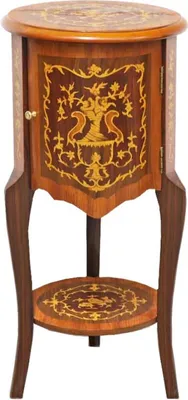 Casa Padrino Barock Beistelltisch Telefon Tisch Schubladen Schrank Mahagoni Intarsien Chest Baroque Furniture Möbel