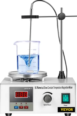 Produktbild von VEVOR 85-2 Magnetrührer Mit Heizplatte, 2000RPM Magnetic Stirrer Mixer Hot Plate, 1000ML Digital Magnetrührer Magnetmischer 200W Digital Display Magnetic Stirrer Mixer
