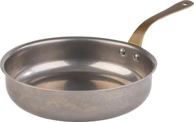 Produktbild von APS 40784 Serviertopf / Stielkasserolle VINTARA, Edelstahl, Ø 18,5 cm, Höhe 4,5 cm, 0,9 Liter, Antik-Edelstahl-Look