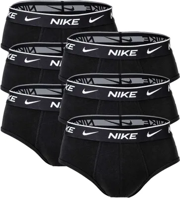 Produktbild von NIKE Herren Slips, 6er Pack - Briefs, Logobund, Baumwolle Stretch Schwarz S